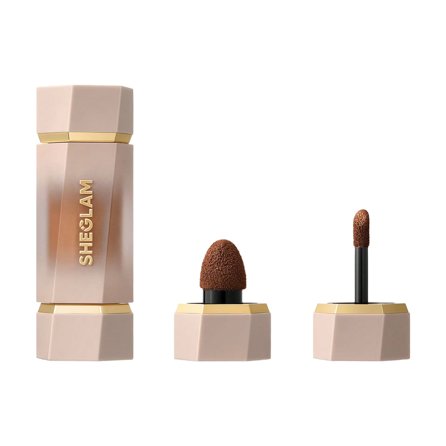 Кремовий скульптор для обличчя Sheglam Precision Sculpt Liquid Contour Duo з двома аплікаторами, Maple Syrup, 6 мл