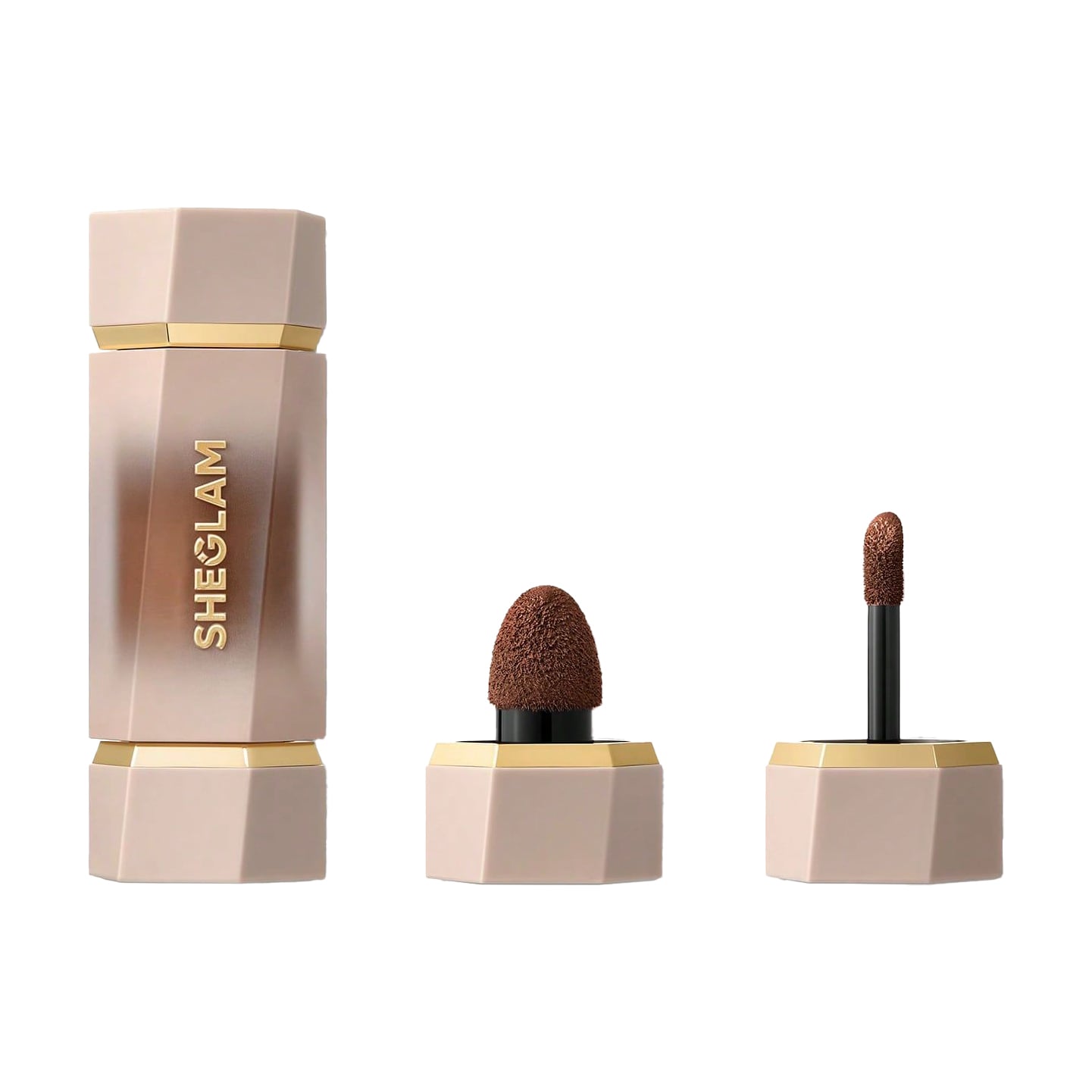 Кремовий скульптор для обличчя Sheglam Precision Sculpt Liquid Contour Duo з двома аплікаторами, Camel Suede, 6 мл